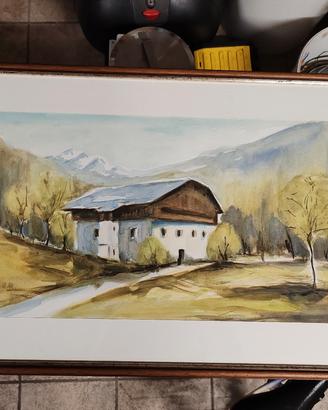 Quadro acquarello di Degasperi Bruno