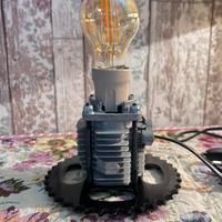Lampada artigianale stile industriale pezzi moto