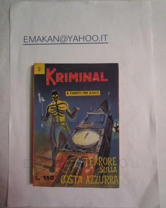 KRIMINAL N 2 CORNO/PRIMA EDIZ. AUTORIZZAZIONE 6235