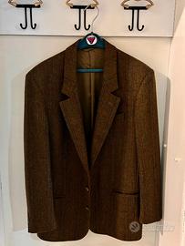 Blazer B&B Made in Italy marrone a spina di pesce