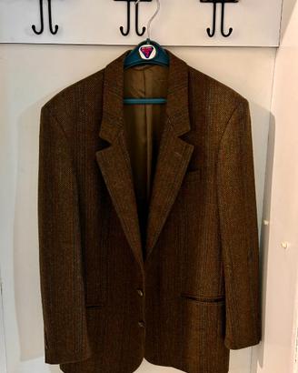 Blazer B&B Made in Italy marrone a spina di pesce