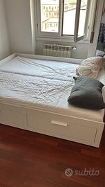 Letto divano IKEA BRIMNES + 2 materassi