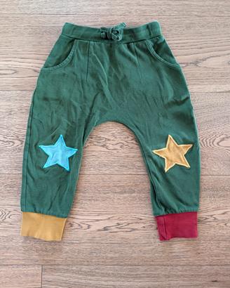 pantaloni little green radicals 3-4 anni stelle