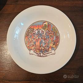 Piatto Ceramica Vintage Autogrill Prenestina