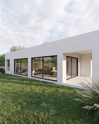 Terreno edificabile e progetto villa approvato