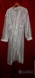 Vestaglia e camicia da notte raso bianco 