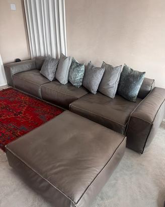 Divano  Flexteam Reef in pelle