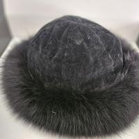 Cappello/colbacco con fascia pelliccia da donna 