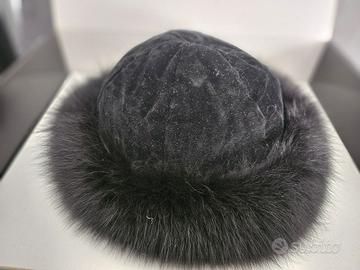 Cappello/colbacco con fascia pelliccia da donna 