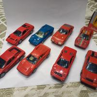 Set 8 modelli Ferrari 1/43 BBurago Polistil Hot Wh