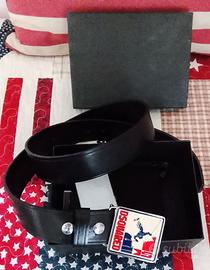 dsquared2 cintura pelle nera