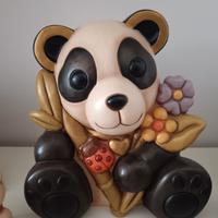 panda maxi thun con fiori e coccinella 