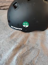 "Casco bici BTWIN Decathlon nero taglia S 52-57cm