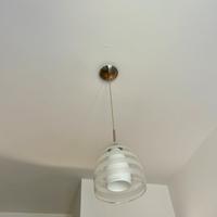Lampadario a sospensione moderno vetro satinato
