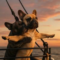 Cucciola fulva di bulldog francese