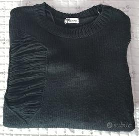 Maglione nero con strappi Tezenis