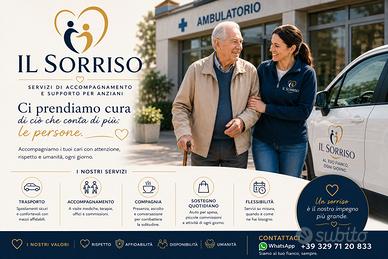 Servizi di accompagnamento, compagnia e supporto