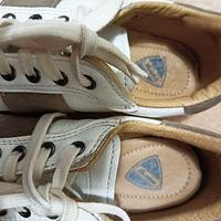 Sneakers Bata vera pelle bianche e marroni