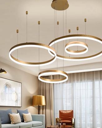 Lampadario a cerchi