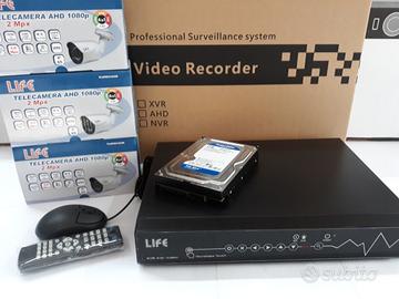 Kit di videosorveglianza ahd 4 canali