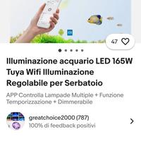 plafoniere led  tuya acquario marino wifi