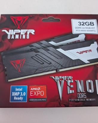 RAM Patriot Viper Venom 32gb (2×16) 6000MT/s CL 30