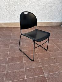 10 Sedie in metallo e plastica