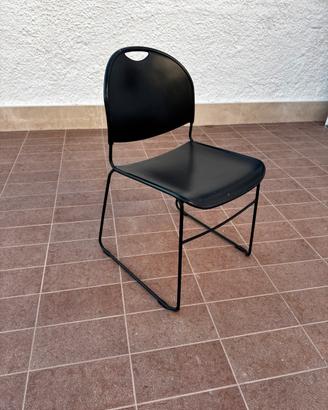 10 Sedie in metallo e plastica
