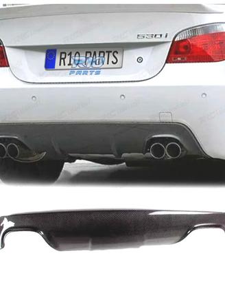 DIFFUSORE BMW E60 E61 LOOK M DOPPIA USCITA CARBONI
