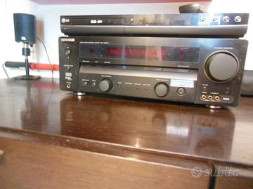 impianto HiFi audio video Kenvood con casse jbl