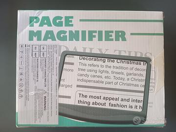 lente ingrandimento per libri 