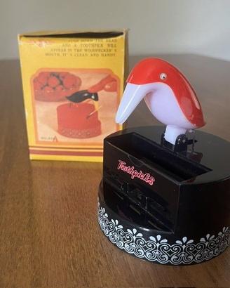 Dispenser stuzzicadenti picchio vintage