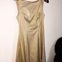 vestito cotone cangiante oro mis 44