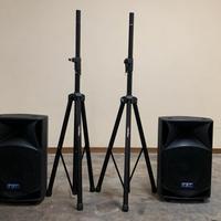 FBT due casse + PROEL due supporti per casse