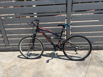 bici mtb 26 bi-ammortizzata 6 marce e disco freno