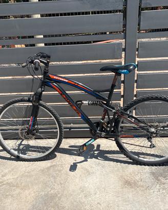 bici mtb 26 bi-ammortizzata 6 marce e disco freno