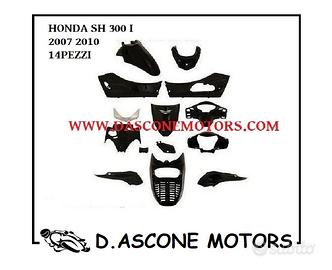 Kit carene Honda Sh 300 i 2007 2011 Nero Lucido