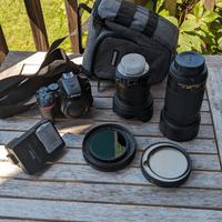 Nikon d 3500 + obiettivi