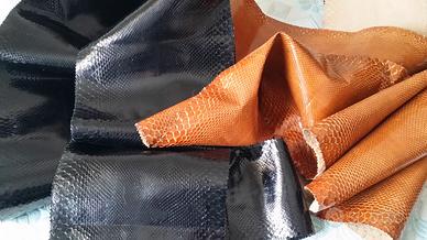 Pelle di vero pitone