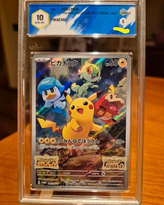 Pikachu promo 001 SV-P GRAAD 10
