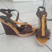 Zeppa MaxMara donna ocra marrone 37