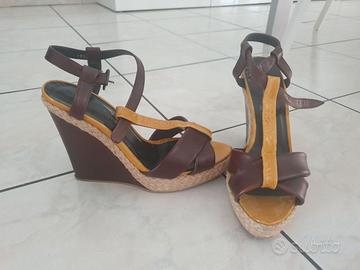 Zeppa MaxMara donna ocra marrone 37