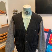 Cardigan vintage Jasper’s in camoscio