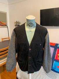 Cardigan vintage Jasper’s in camoscio