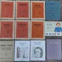 libri  per scuola pianoforte HANON CLEMENTI ECC.