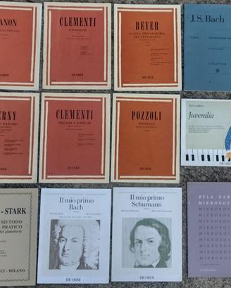 libri  per scuola pianoforte HANON CLEMENTI ECC.