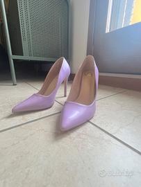 Décolleté lilla 37 tacco 10 usate 1 volta