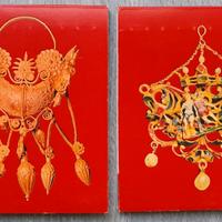 Saffa Scatole Fiammiferi Serie Arte Orafa Coppia