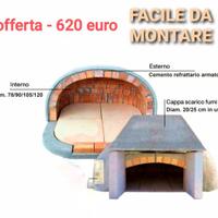 Artigianale forno prefabbricato a legna