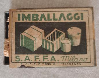 scatoletta fiammiferi Saffa